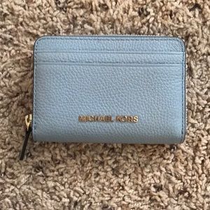 Blue Michael Kors wallet